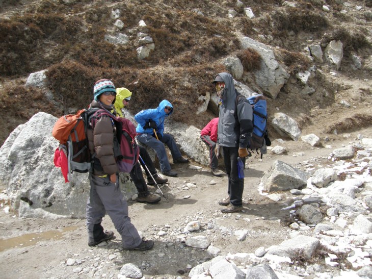 Dag 8 Prim avlastar på väg till Lobuche