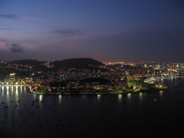 Rio Copacabana by night